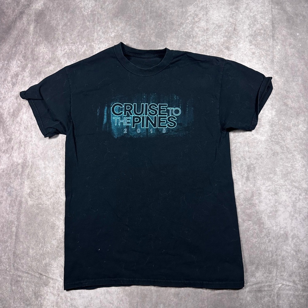 Cruise to the Pines 2015 Perfect Poise Car Show Graphic T-Shirt Mens Small Black